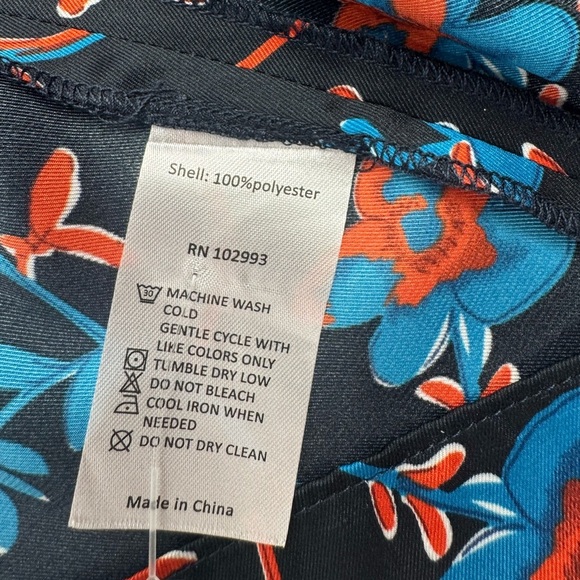 Thakoon Collective Floral Print Sleeveless A-Line  Shift Dress - Black - Size 6 - Picture 12 of 12